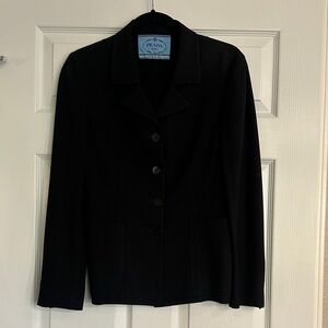 Prada Women's Classic Black Blazer